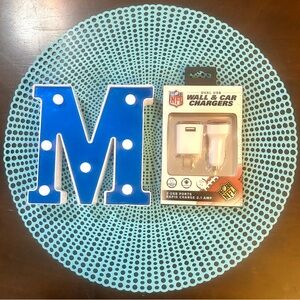 Arizona Cardinals Dual USB Car & Wall Chargers Rapid Charge 2.1 Amp NEW